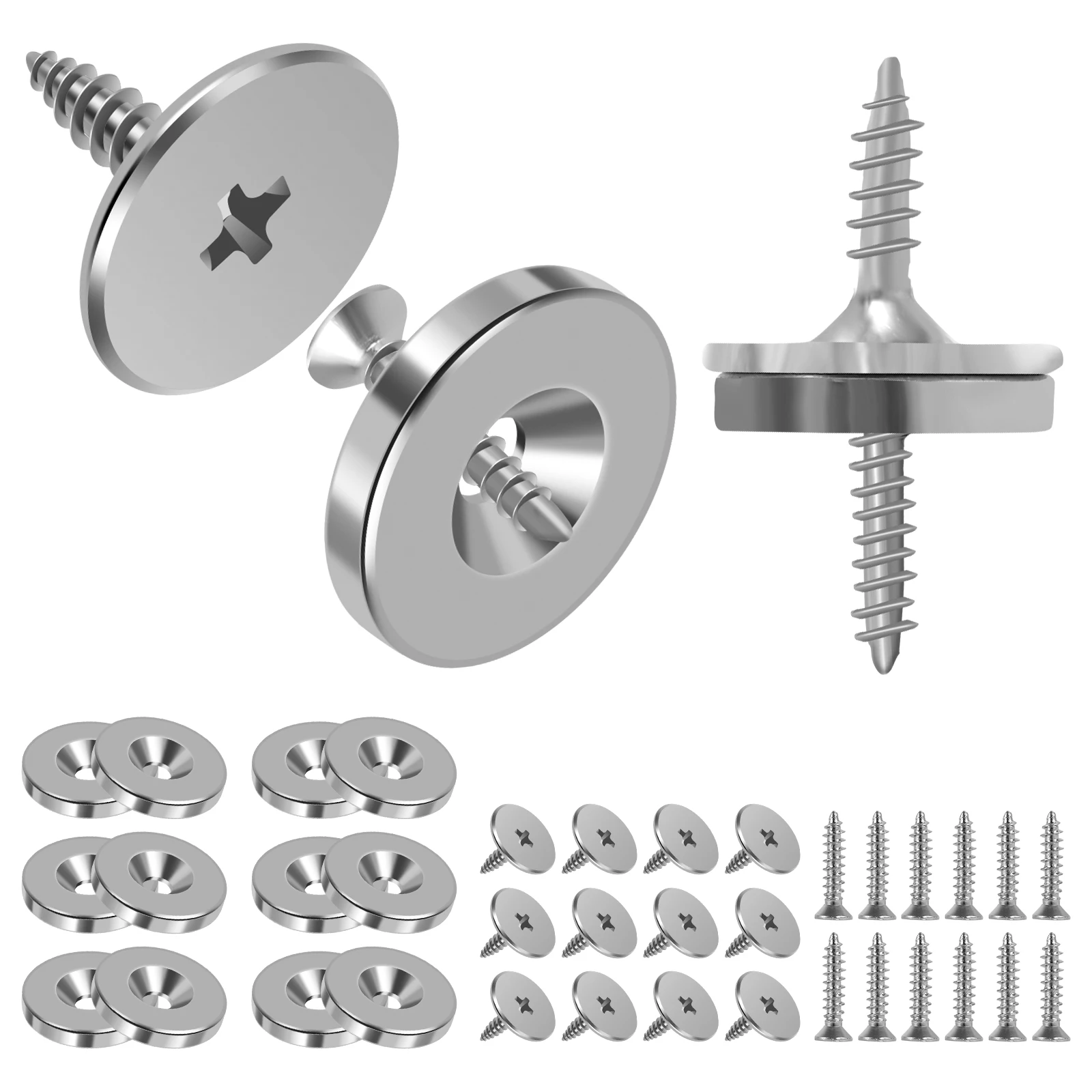 تجهيزات الأثاث 12 قطعة باب مغناطيسي قوي أقرب خزانة المصيد مزلاج إغلاق مخفي خزانة الباب الصيد