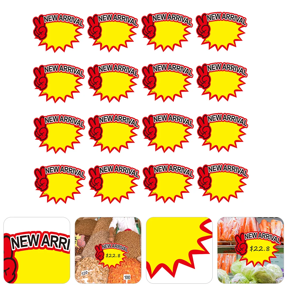 Commodity Price Tag Advertising Tags Sale Stickers Promotional Mark Signs Advertisement Shop