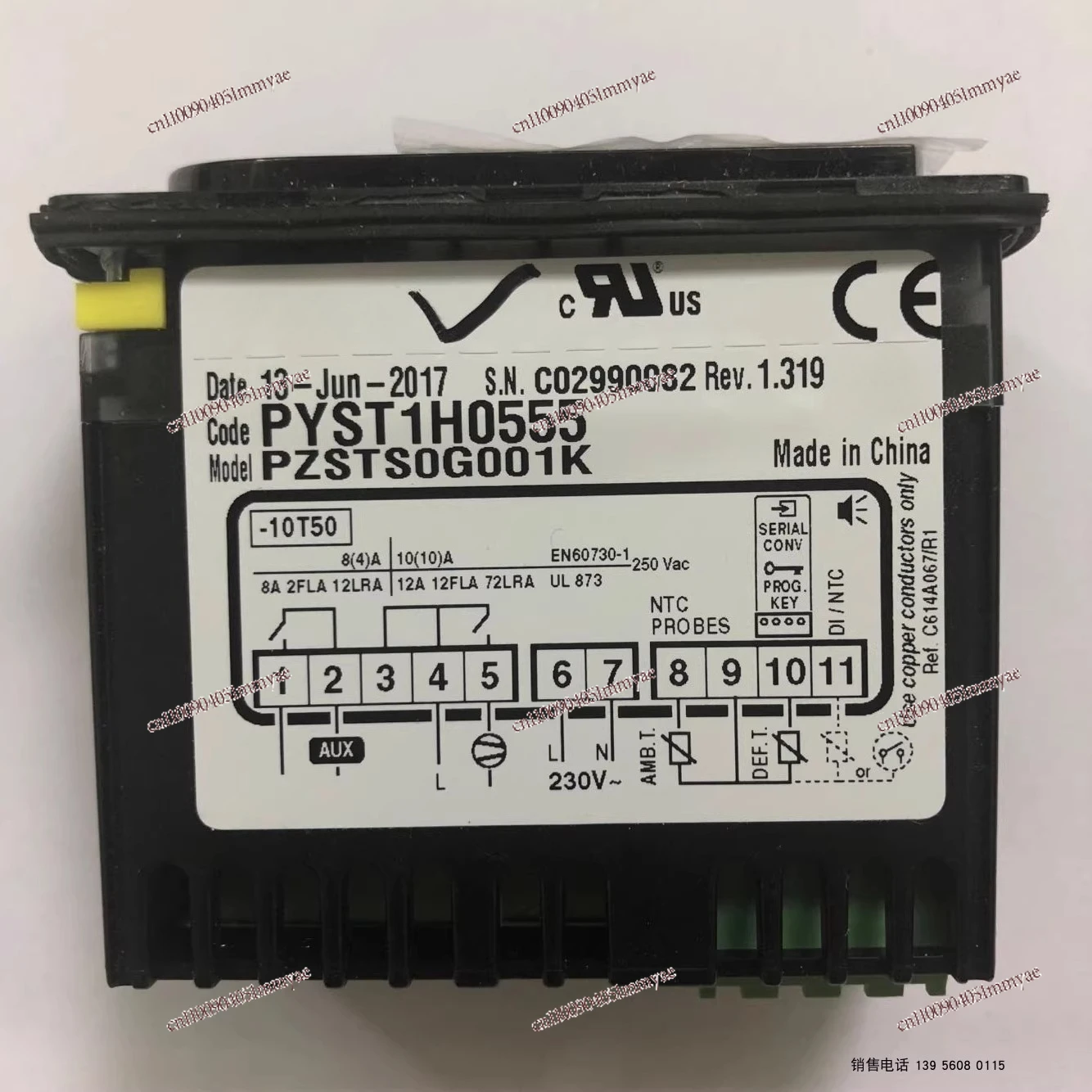 

Cabinet Air Conditioning Thermostat,For PYST1H0555 PZSTSOG001K PZSTS0G001K