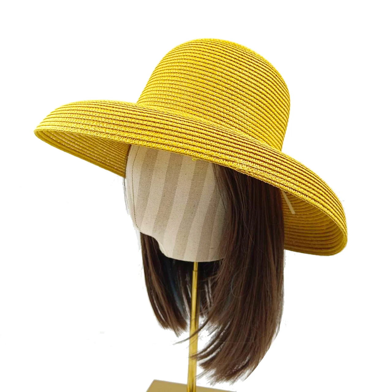 Orange Hat New Hepburn Style Women\'s Foldable Beach Hat Cover Outdoor Travel sun Hat шляпа соломенная