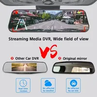 10 Inch Mirror Camera for Car Touch Screen Video Recorder Rearview Mirror Dash Cam Front and Rear Camera Mirror DVR Black Box