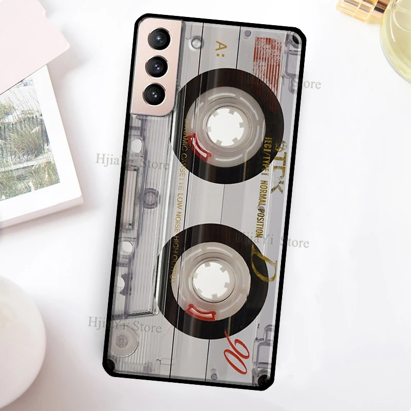 Retro Cassette Tape Cover For Samsung Galaxy S21 Ultra Note 20 Note 10 S8 S9 S10 S22 Plus S20 FE Phone Case