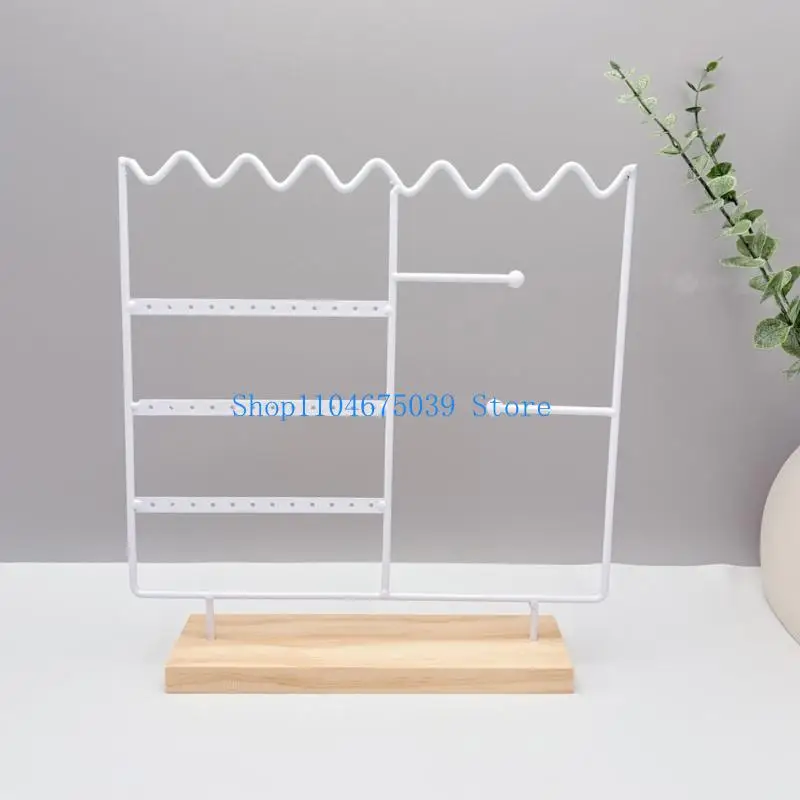 

5asd полка для сережек с художественным дизайном, стабильное настольное хранилище для ожерелья, браслета