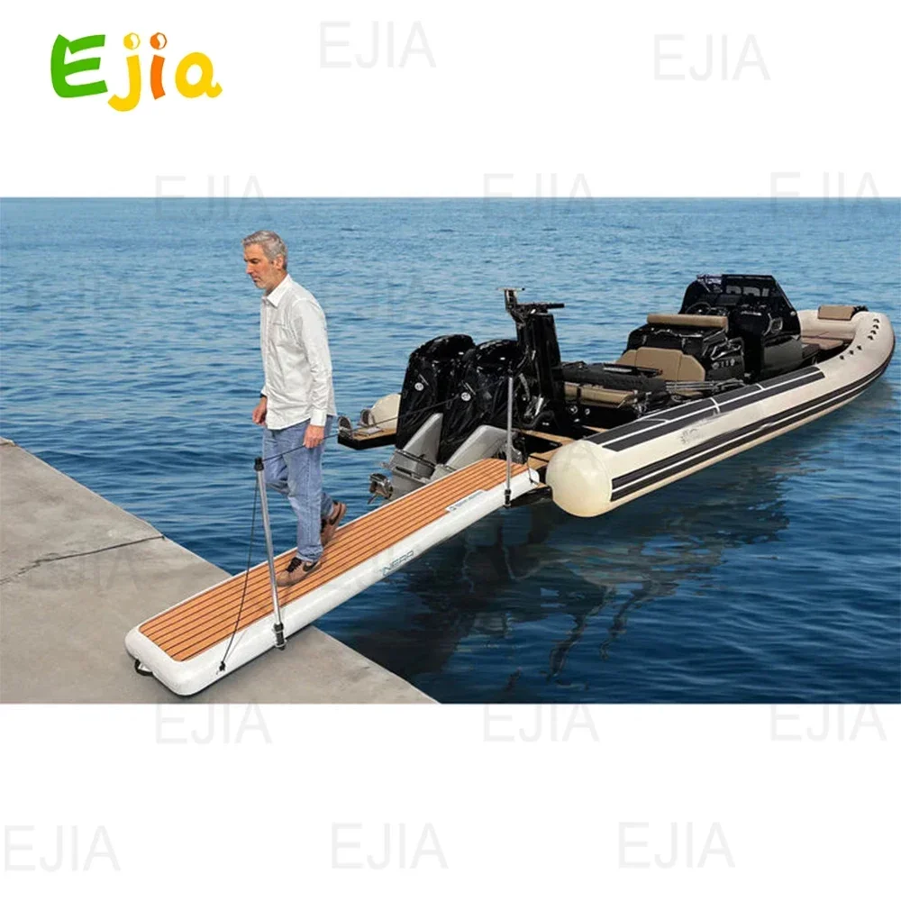 

2x0.65x0.15m Inflatable Floating Gangway Pontoon Dock Inflatable Floating Dock Platform For Lake Sea Yacht,Boat