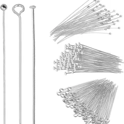 Épingles à œil à tête plate en argent regardé 925 pour bijoux à bricoler soi-même, résultats exécutifs, boucles d'oreilles, collier, bracelet, fournitures de connecteur, 10 pièces