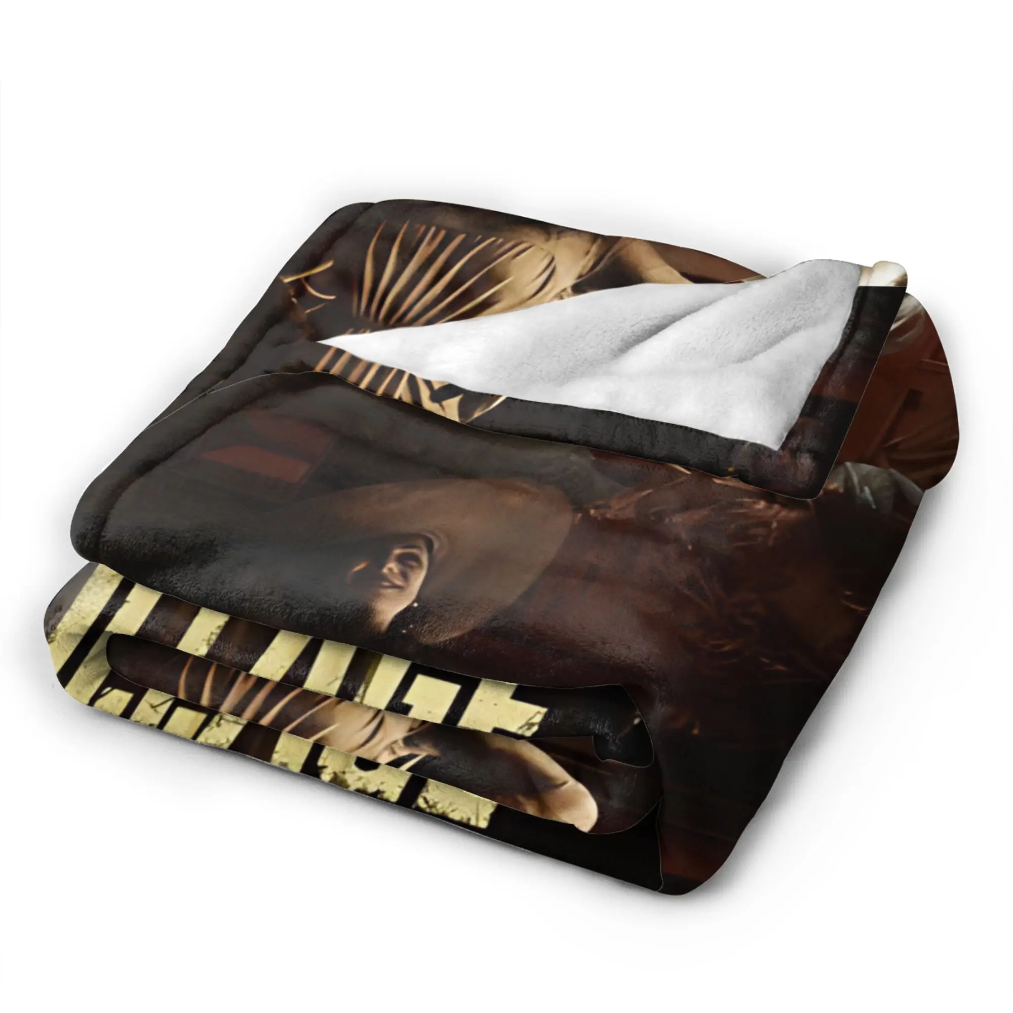 المقيم إعادة فيلاج طويل القامة مصاص دماء سيدة سيدة Dimitrescu البطانيات الشر الصوف مضحك الدافئة رمي البطانيات للمنزل الخريف/الشتاء