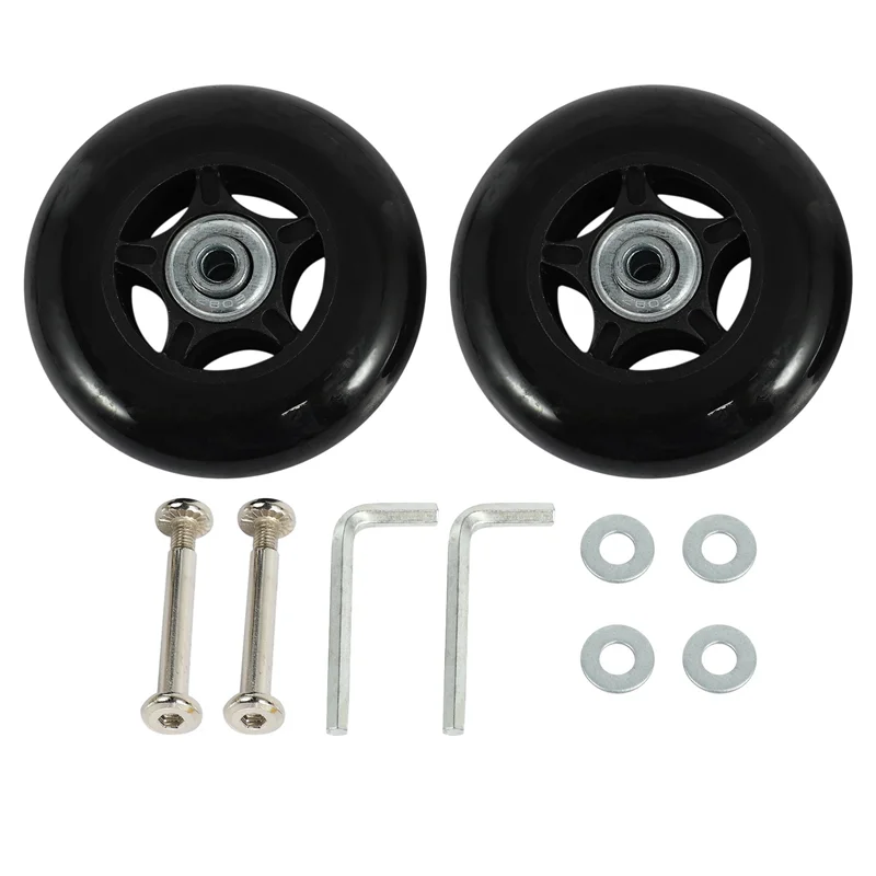 

6 Set Luggage Suitcase Replacement Wheels OD 80Mm