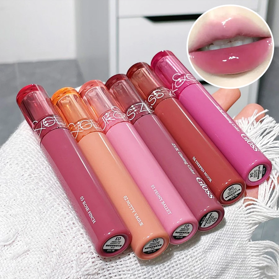 Glasiger, wässriger Spiegel-Lipgloss – feuchtigkeitsspendend und strahlend, für pralle, hydratisierte Lippen, erschwinglich