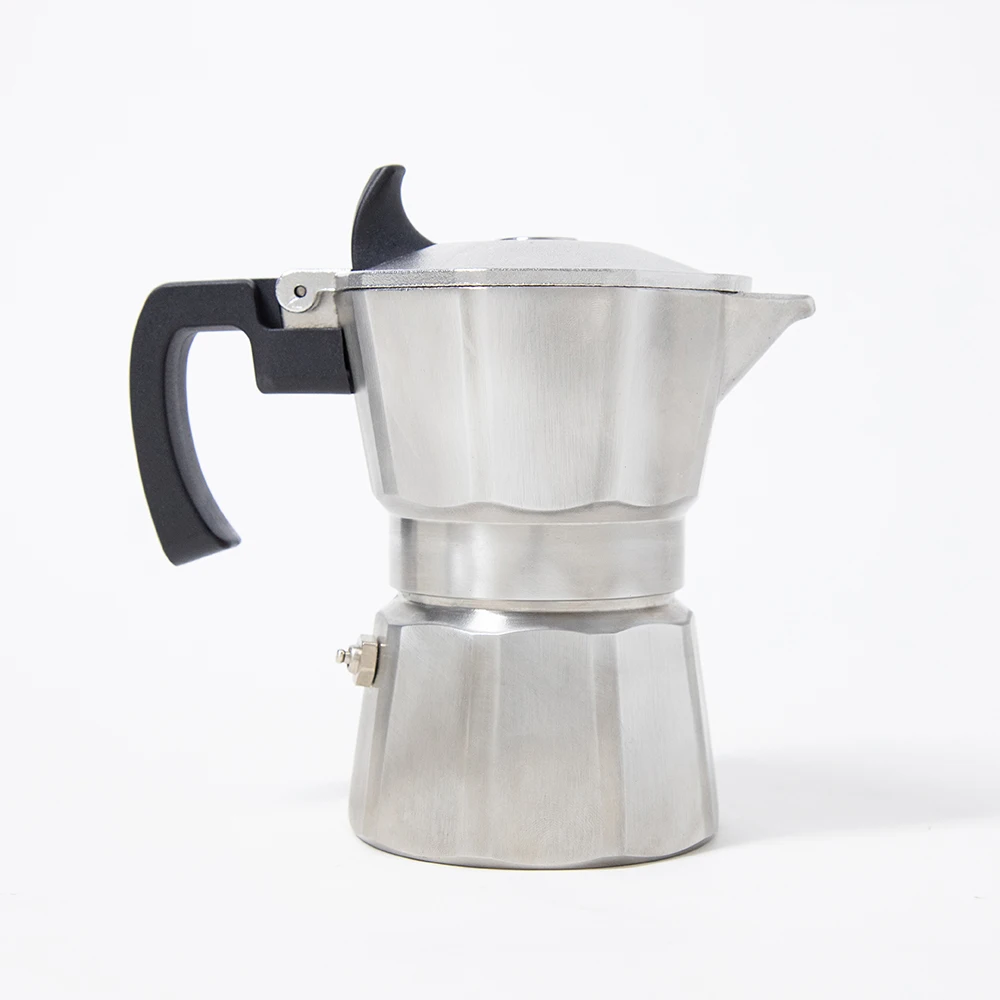 #​Stainless Steel Moka Pot - 2 Cup (150ml) Espresso Maker for Induction, Gas & Electric Stoves
