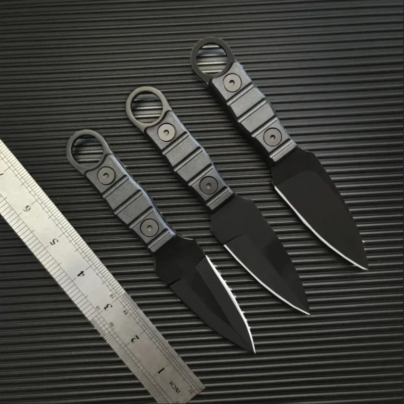 Outdoor Camping Mini Straight Knife EDC Portable Survival Tool with Sheath High Hardness for Self Defense image 6