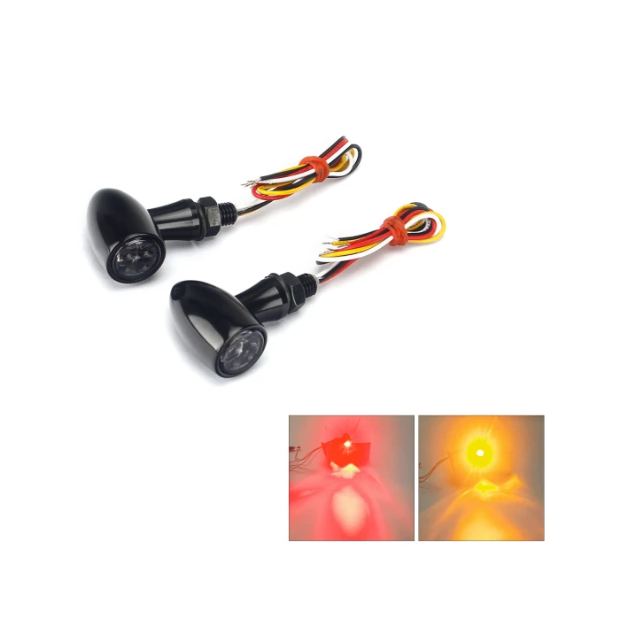 

LED Bullet Blinker Indicator Motorcycle Turn Signal Light For Honda Yamaha Suzuki Kawasaki Dirt Bike