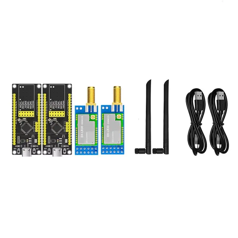 

ABZZ-DX-LR30-900M22SP(T1) SX1262 22Dbm Беспроводной модуль Lora 850 МГц-930 МГц 8 км Источник питания SMD RF модуля дальнего действия