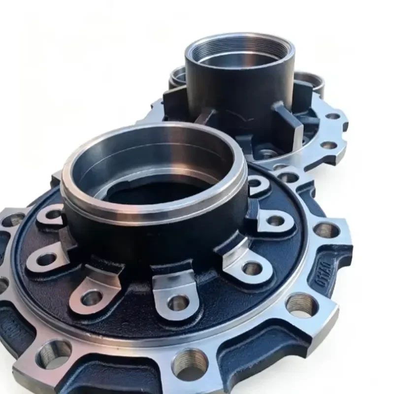 Heavy Duty Semi Trailer Hub Strong Steel Wheel Support Smooth Stable Rotation for Truck Parts Replacement High Load Capacity