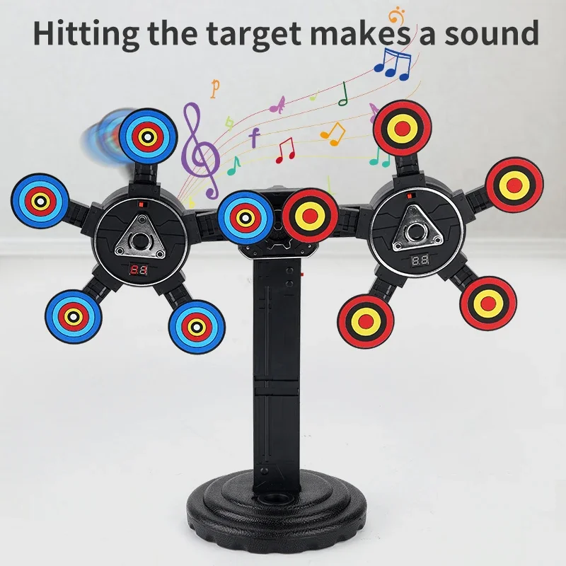 自動返球電子スコアリングターゲット ナーフガン用 AWM ソフト弾丸ガン ゲルボールスプレーヤー 練習用 98K イートチキン