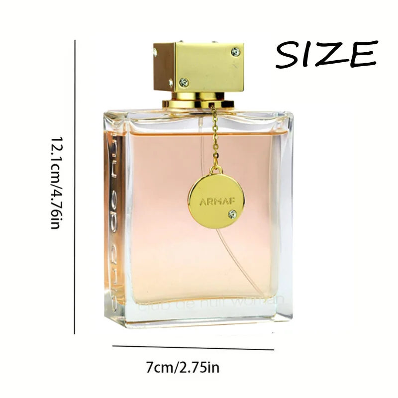بخاخ أرماف كلوب دي نوي للنساء أو دو تواليت - 100 مل، مع عطر خشبي يدوم طويلاً - مثالي للتمر والرياضة،