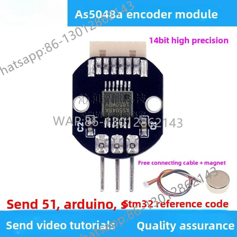 

AS5048A Модуль магнитного энкодера Интерфейс ШИМ/СПИ Бесщеточный двигатель Код Диск Оригинальный Новый Отправка Программное обеспечение
