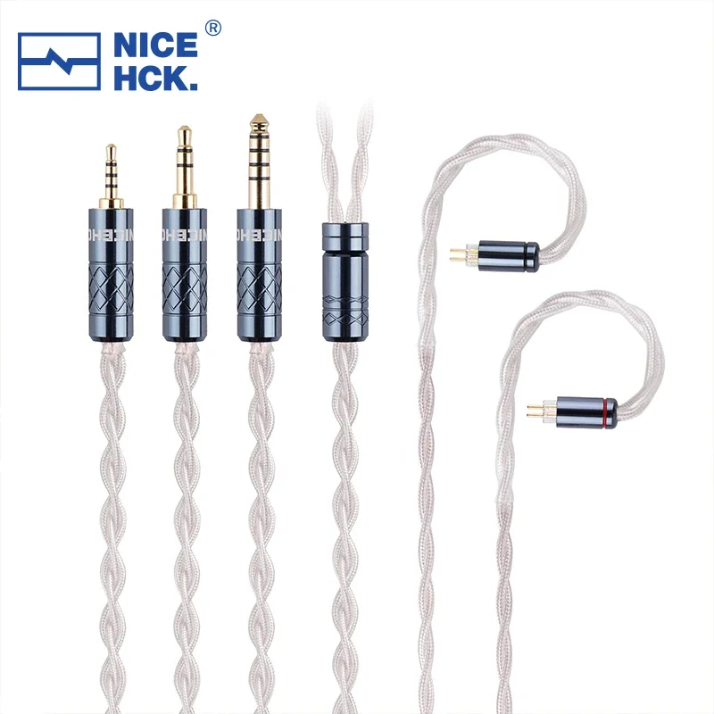 

NICEHCK SnowAg 4N Pure Silver HiFi Earphone IEM Cable 3.5/2.5/4.4mm MMCX/2Pin for Monarch MK4 Top Pro Horizon Explorer