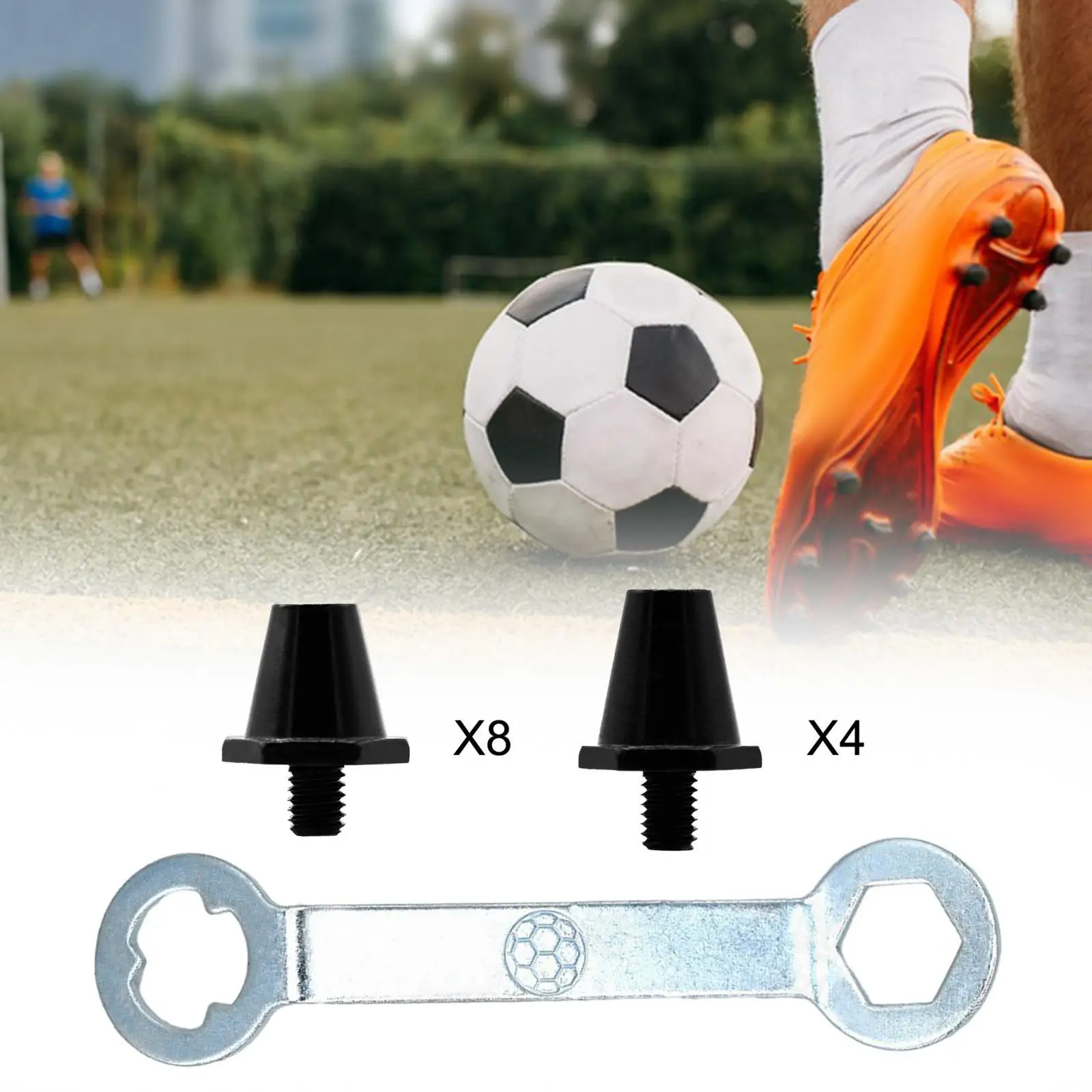 Spikes de bota de futebol para tênis atléticos, sapato de futebol M5, chuteiras para exterior e interior, esportes firmes, 12pcs