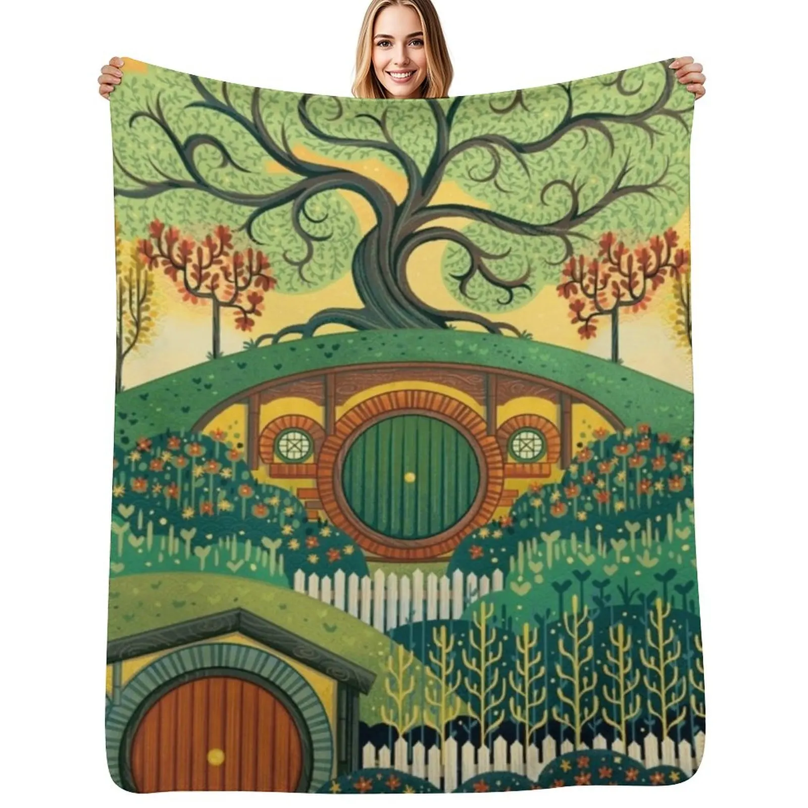 

visit the shine poster-1 Throw Blanket Luxury Throw Summer Decoratives Beautifuls Blankets