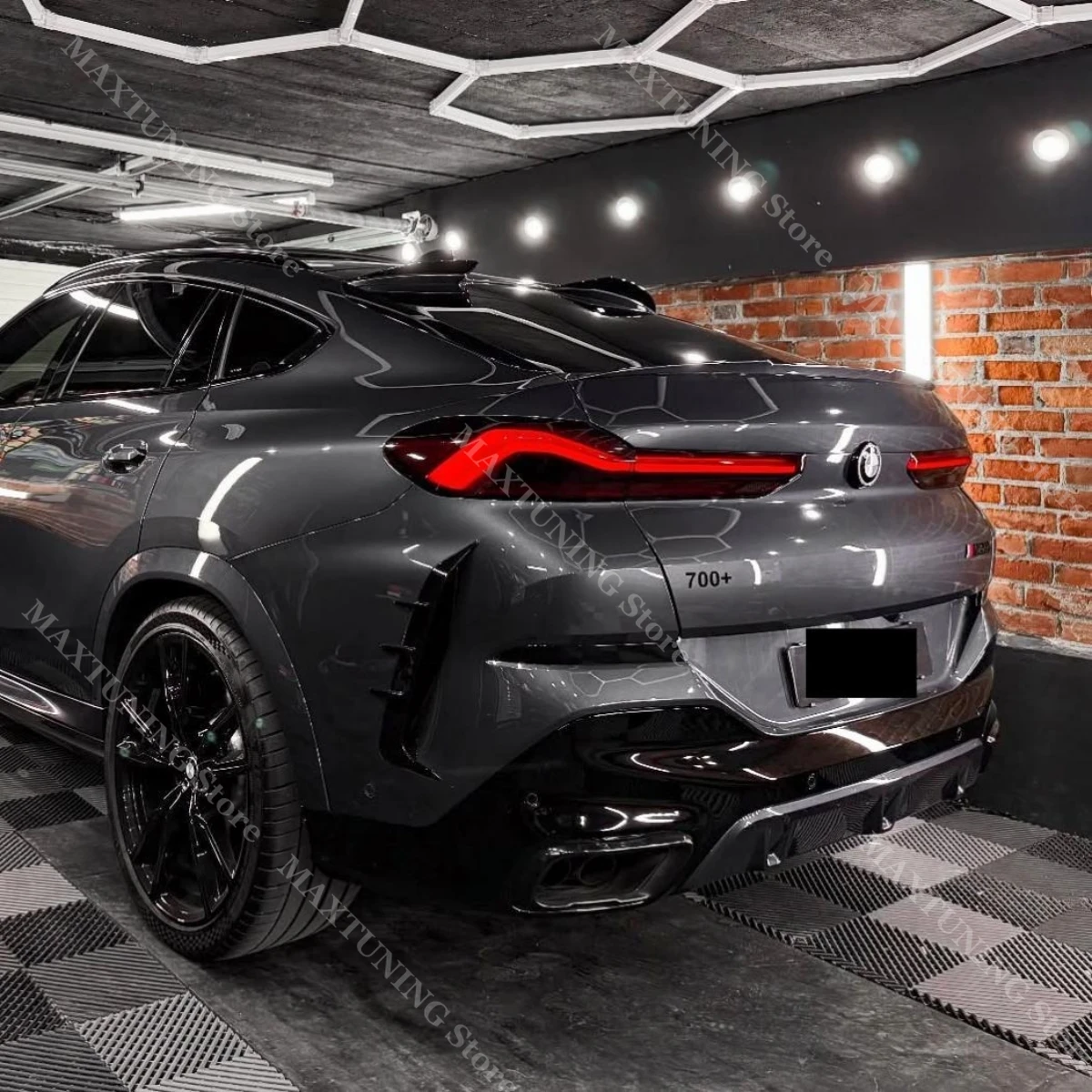Rear Wind Knife Roof Wing Spoiler For BMW X6 G06 2019 2020 2021 2022 2023 2024 2025 Splitter Diffuser Cap Trim BodyKits Stickers