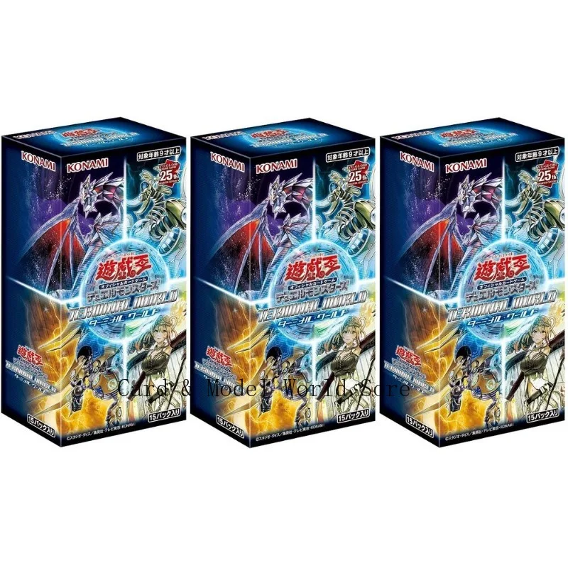 

Карточка YuGiOh OCG для поединок монстров, терминал WORLD Box x3, японский герметичный Yu-Gi-Oh оригинал