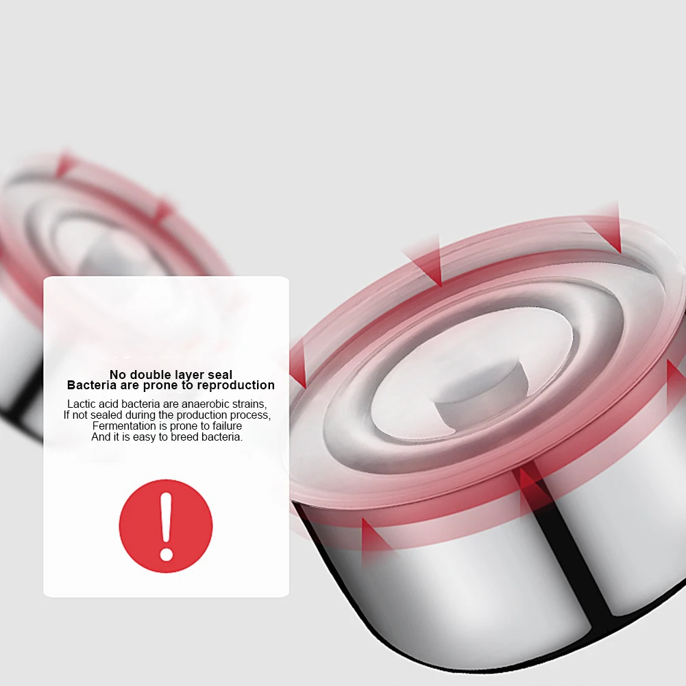 ماكينة صنع الزبادي اليوناني مع تحكم ثابت في درجة الحرارة ، الزبادي الكهربائي ، نبيذ الأرز الناتو ، 1 لتر