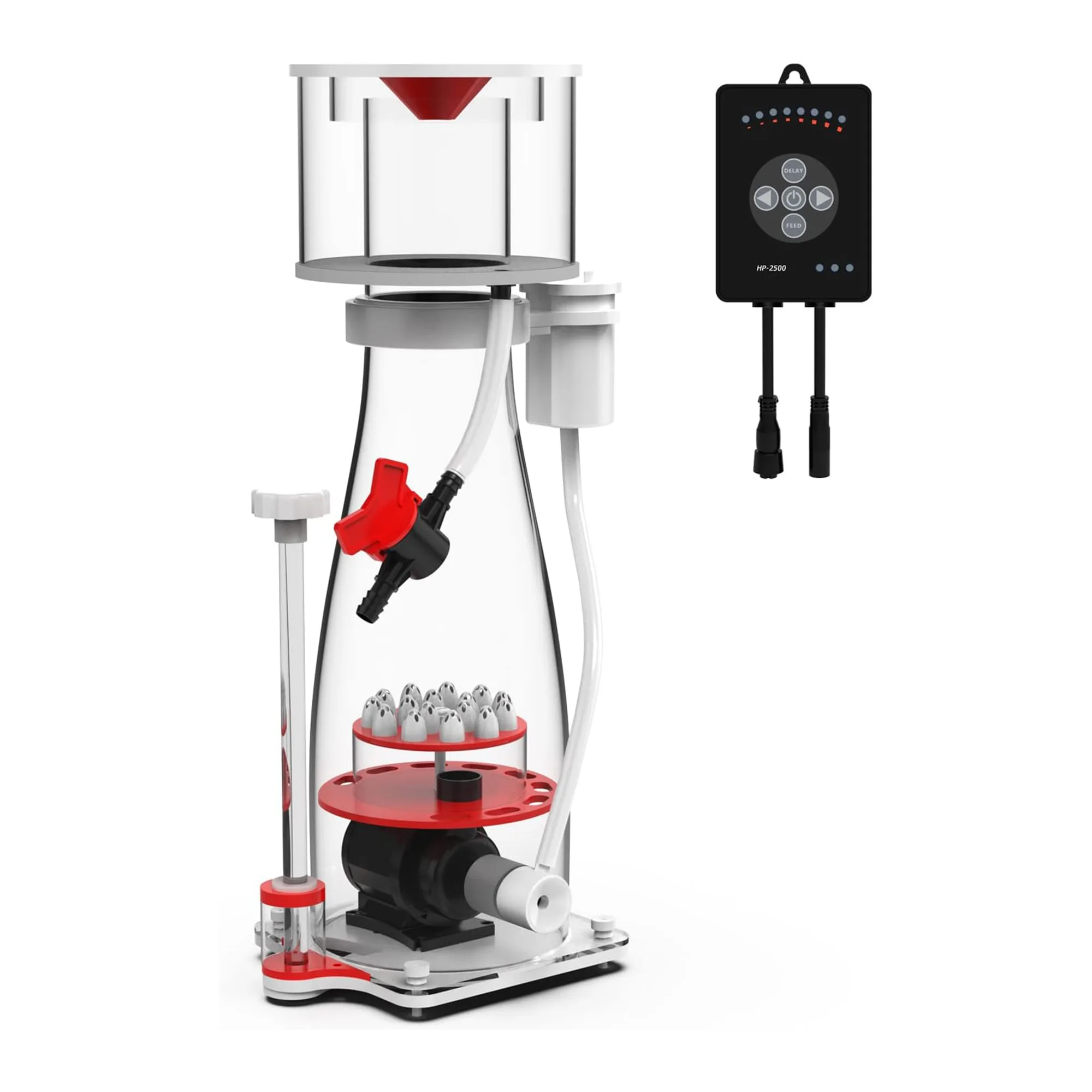 Espumadera de proteínas CC In-Sump para acuario, con bomba de molinete CC controlable para tanques de arrecife de hasta 135-185 gal