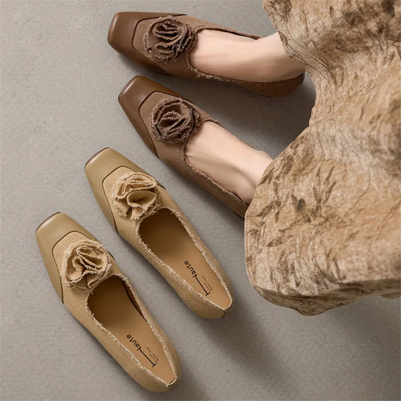 new-spring-autumn-women-shoes-fashion-retro-flower-square-toe-shoes-for-women-low-heel-chunky-women-pumps-handmade-ladies'-shoes