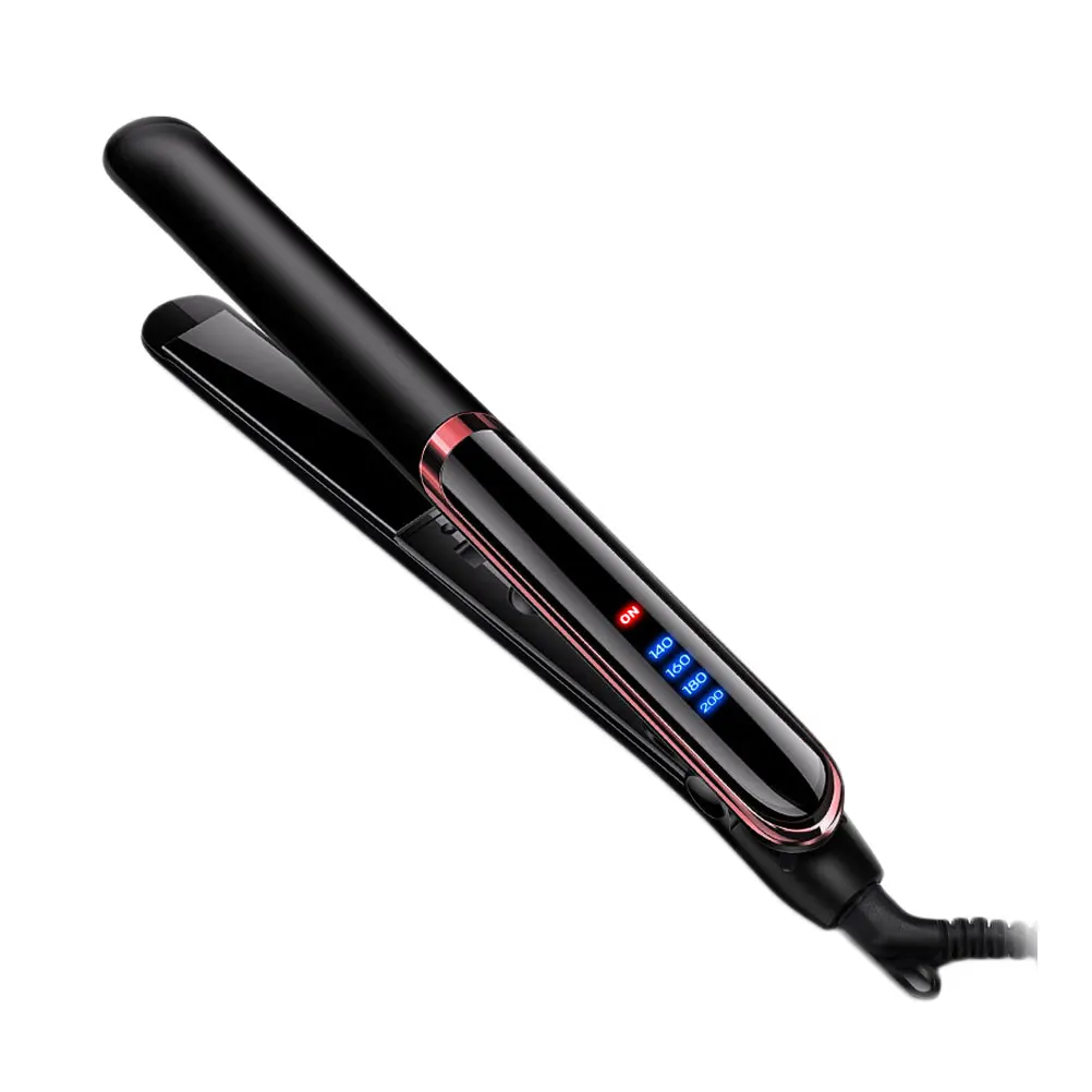 

1Pcs 2-in-1 Curl and Straighten Hair Tool Electric Ceramic Plate Styler for Smooth Shiny Locks Adjustable Temp Safe for Wet Dry