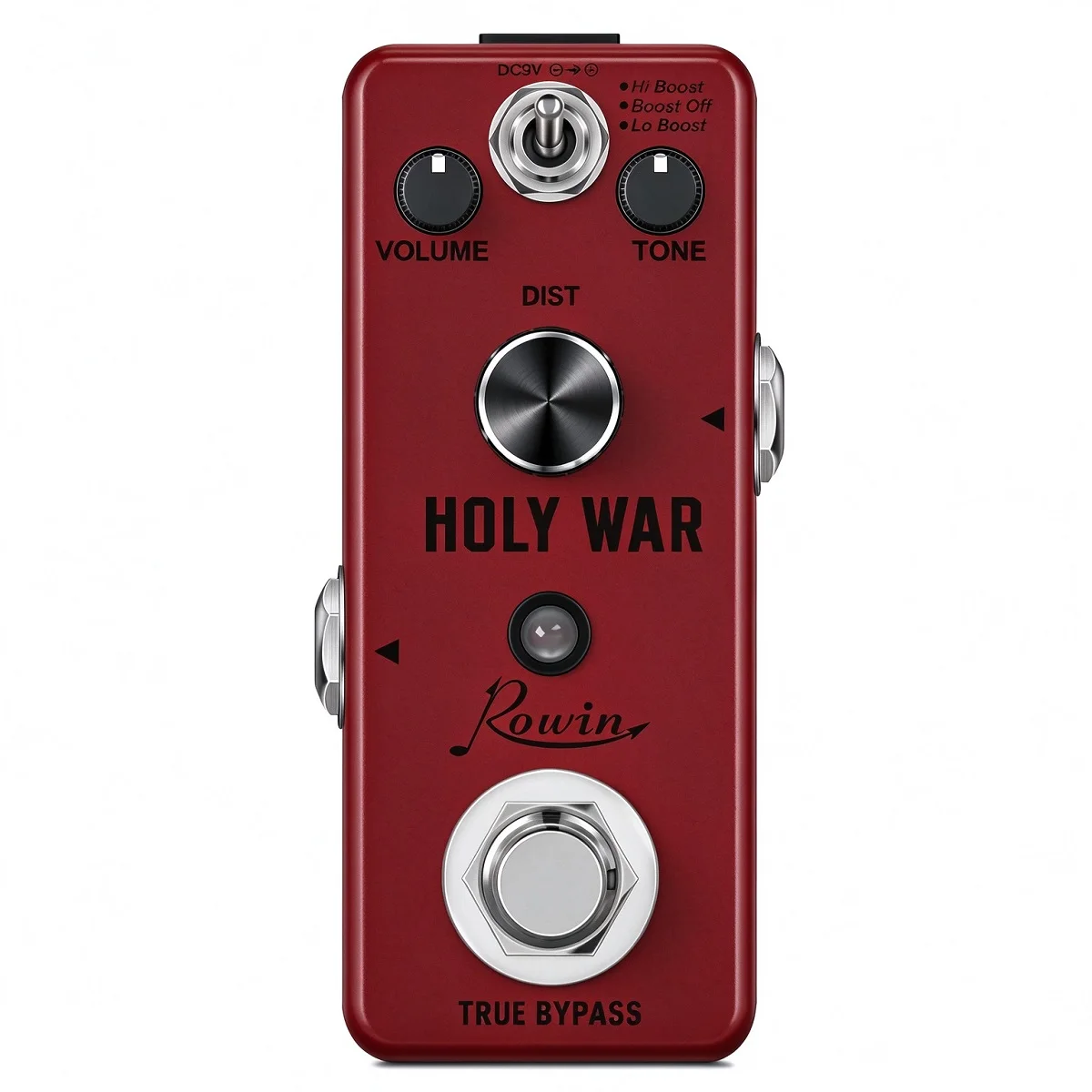 Rowin Heavy Metal Distortion Pedal Effecten Holy-War Effector High Low Boost Rock Tone DIST DC 9V Mini Stompbox voor Gitaar
