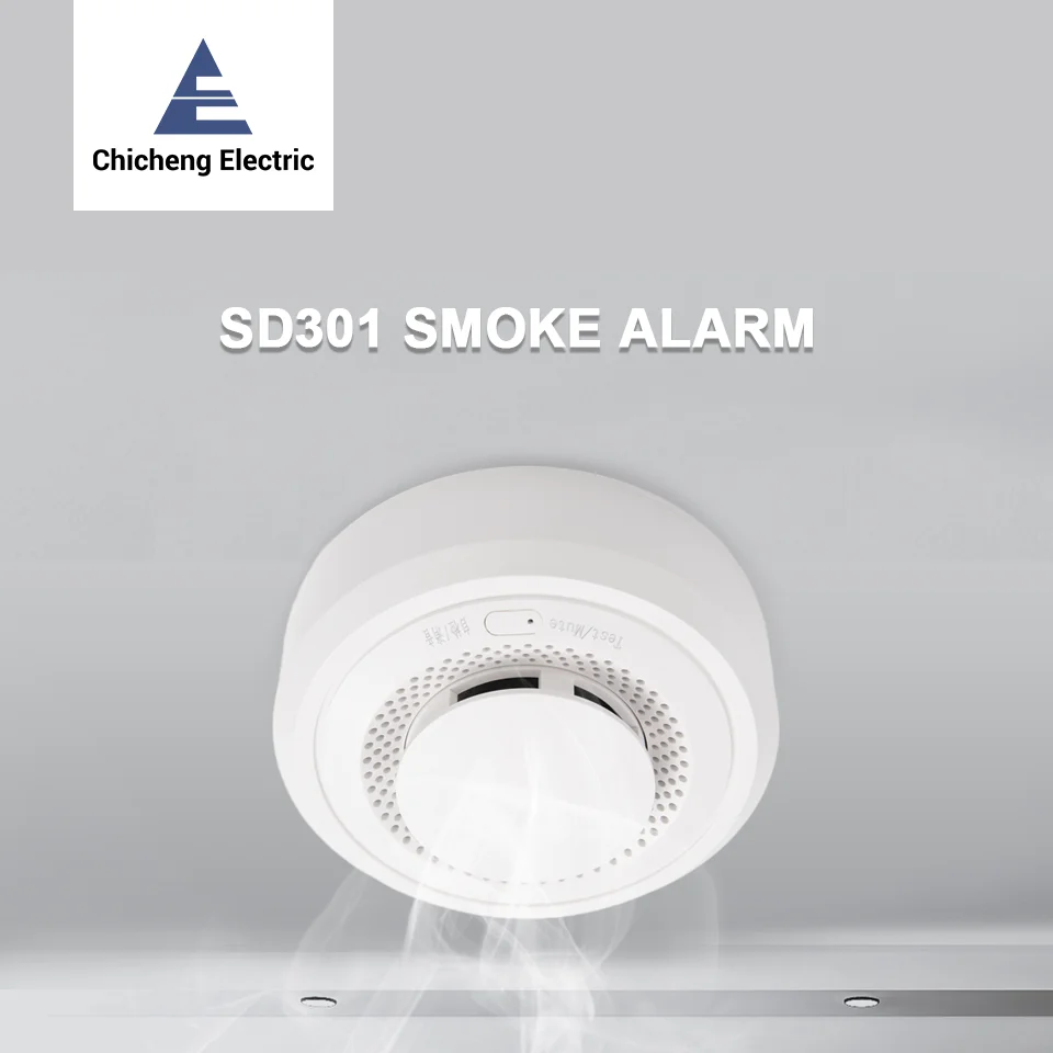 

SD301 Smoke Detectors Independent Smoke Detector Smoke Fire Alarm System For Home Security Protection Office Hotel Battery Power