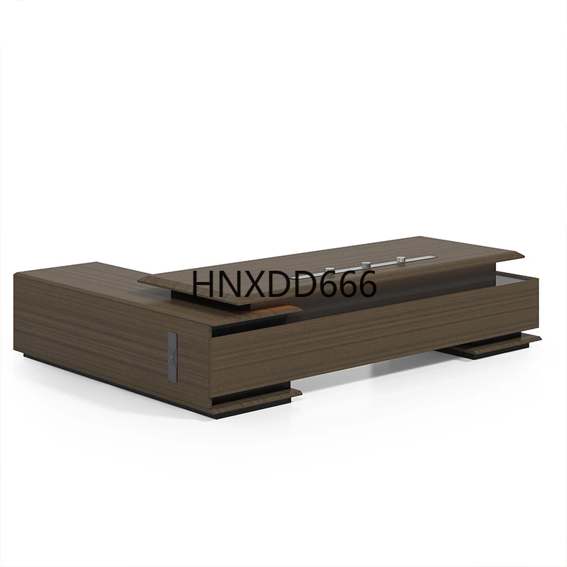 

Modern Office Manager Wooden Desk Furniture L Shape Design CEO Desk Computer Table Office Desk