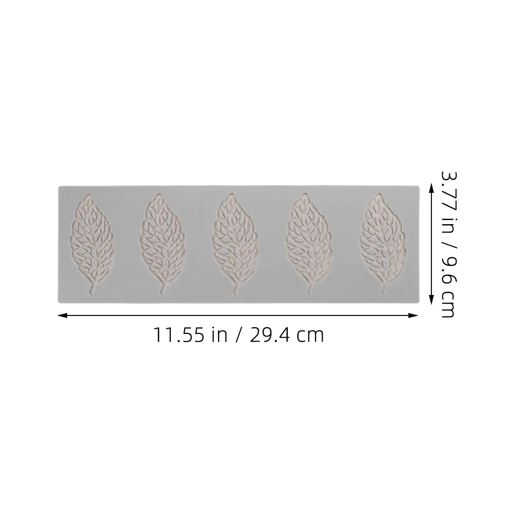 3Pcs Leaf Silicone Mold Precise Texture Tree Leaves Fondant Mold Cake Decoration Chocolate Jelly Baking Cupcake Topper Candy view 3