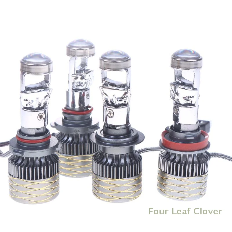 

Car LED Headlights H4 High And Low Integrated Dual Lens H7 Laser Headlights Super Bright Car Headlights