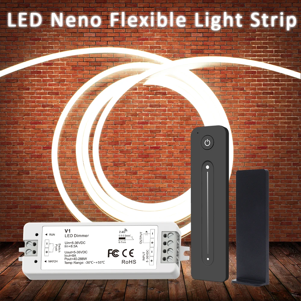 24V DC LED neón Flex cuerda iluminación 5M 10M 4x10mm impermeable cálido blanco frío regulable tubo de silicona tira de luz decoración de la