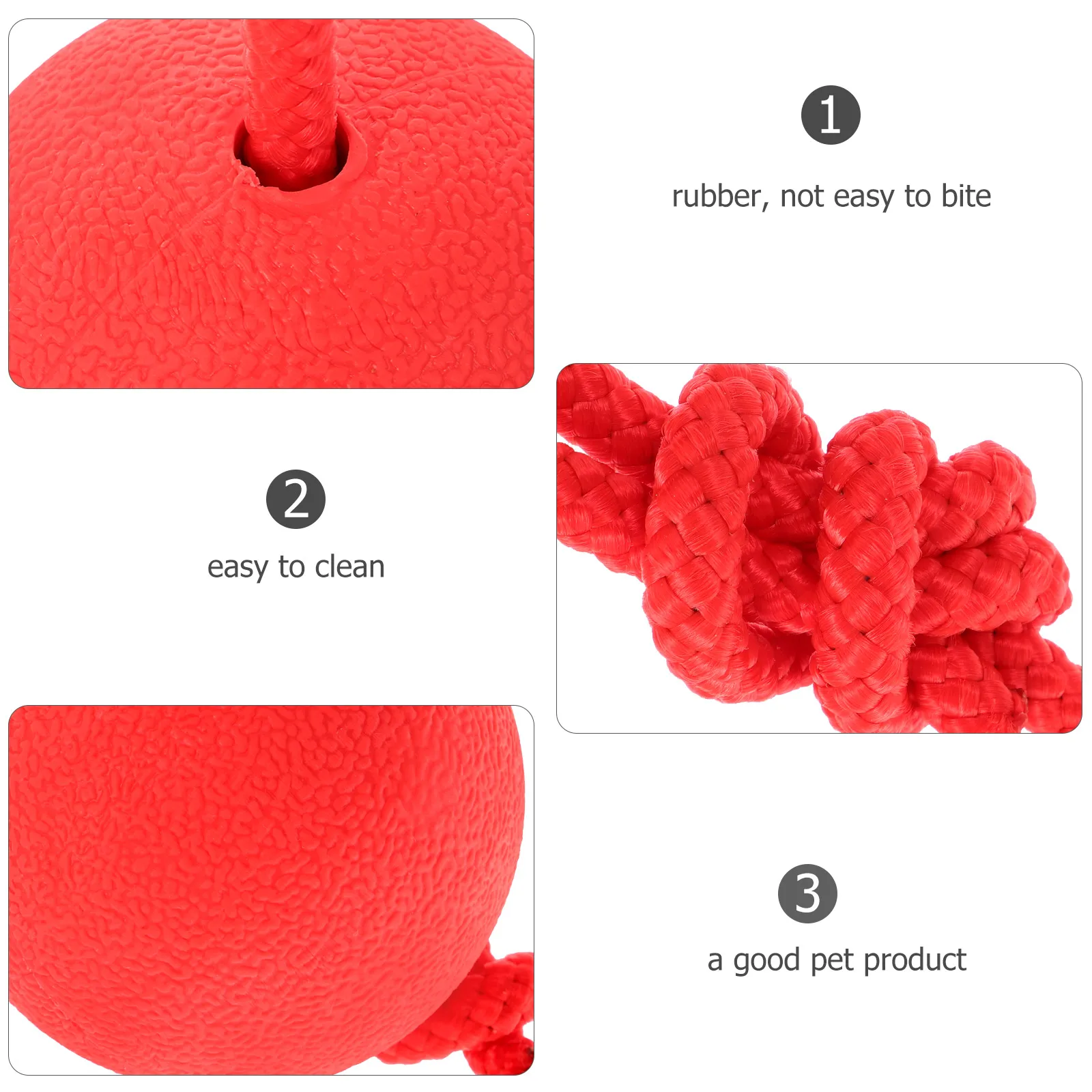

Rope Ball Solid Elastic Bite-Resistant Dog Chew Bite-Resistant Elastic Ball For Puppy Pet Training Outdoor