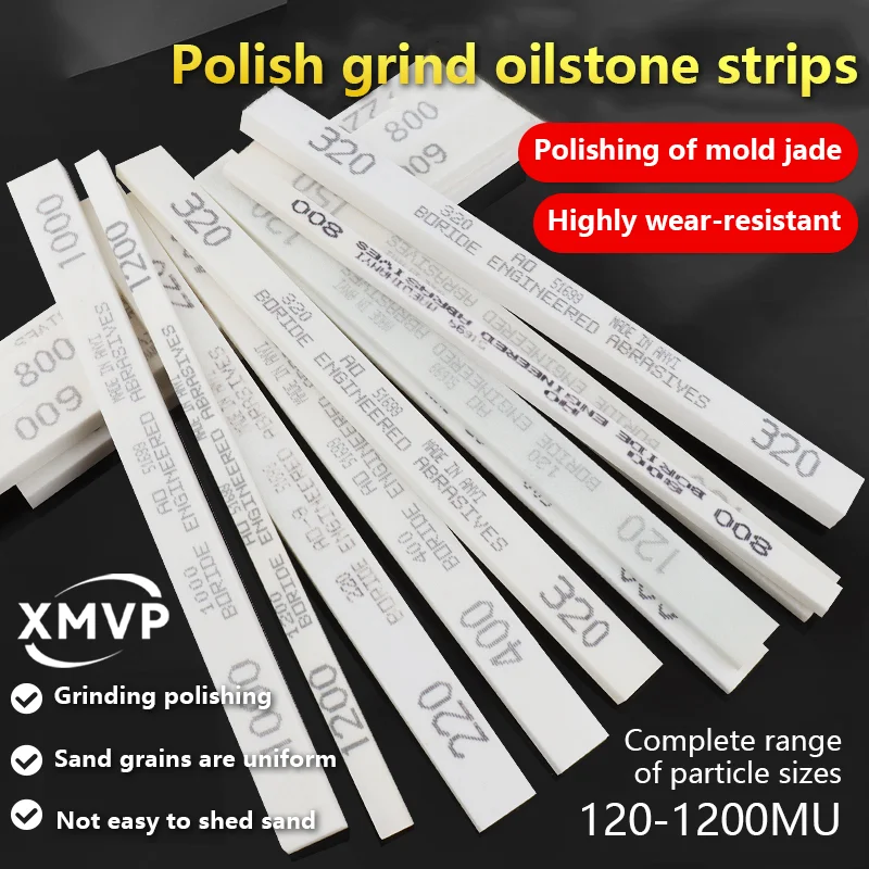 Oilstone strip grinding and polishing strip, jadeite and jade mold fine grinding ultra-fine sand, mini flat double-sided oilston