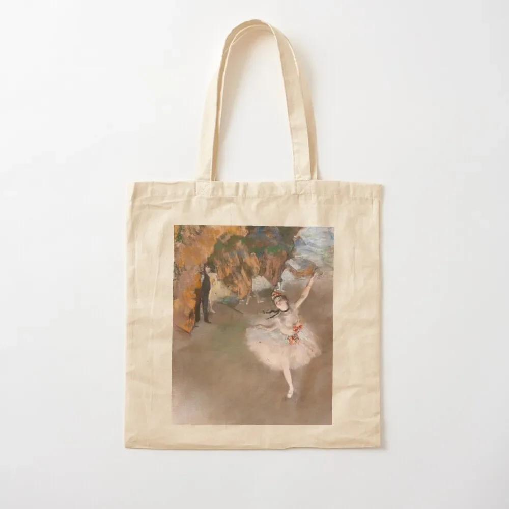 The Star Dancer on Stage Edgar Degas Ballet Tote Bag tote bag men's woman shopping bag