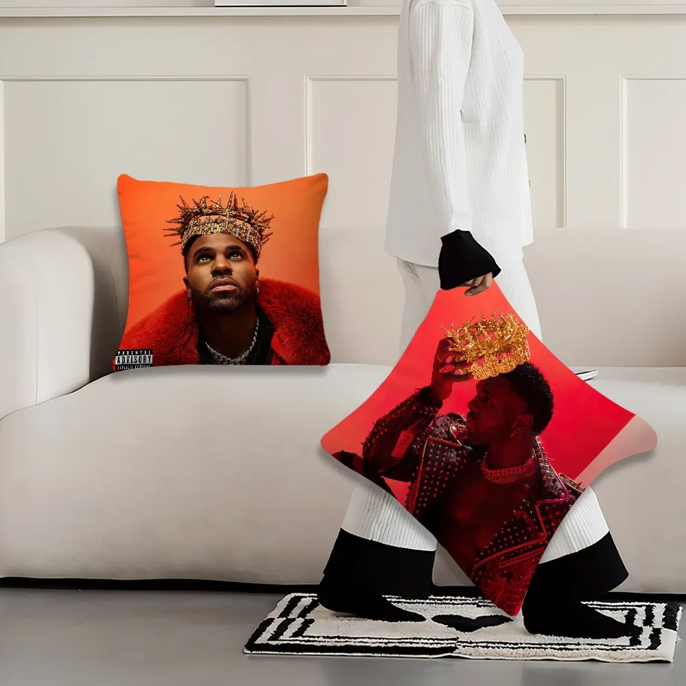 Rapper J-Jason D-Derulo Nu King Decoration Room Home Sofa living Office Car Nordic Simplicity Pillow Cover