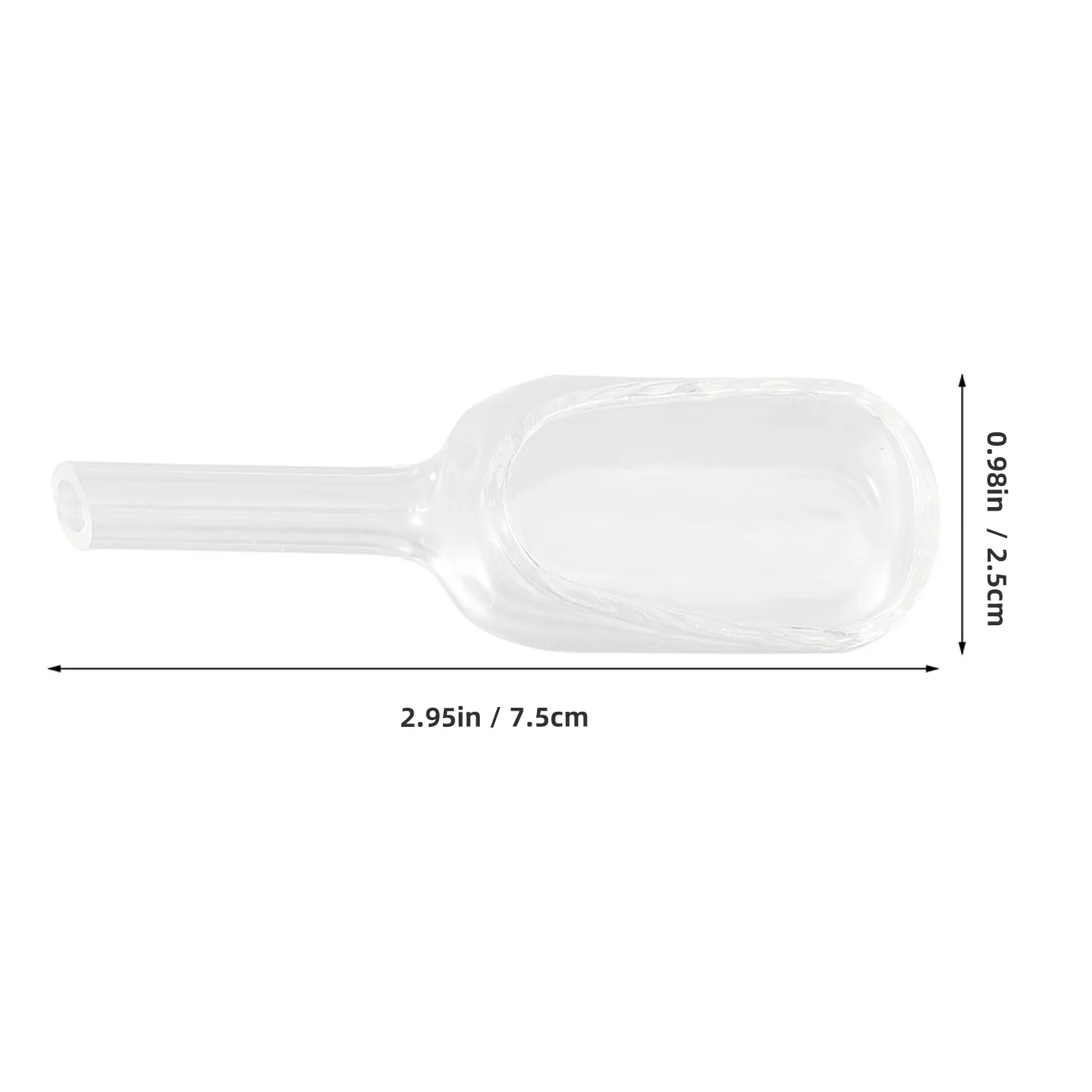 Embudos de vidrio con cuchara de pesaje, borosilicato para transferencia de muestras de laboratorio, herramienta de pesaje, medición precisa, 2 uds.