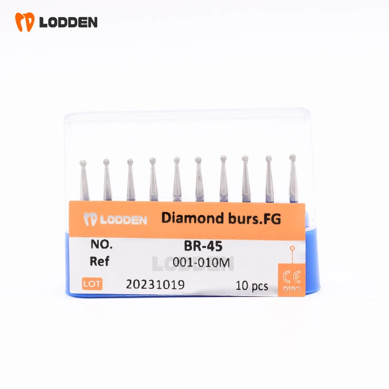 10Pcs/Lot Dental Diamond Burs Drill 39 Sizes 1.6mm for High Speed Handpiece Stomatology Department Dentistry Grinding Tools