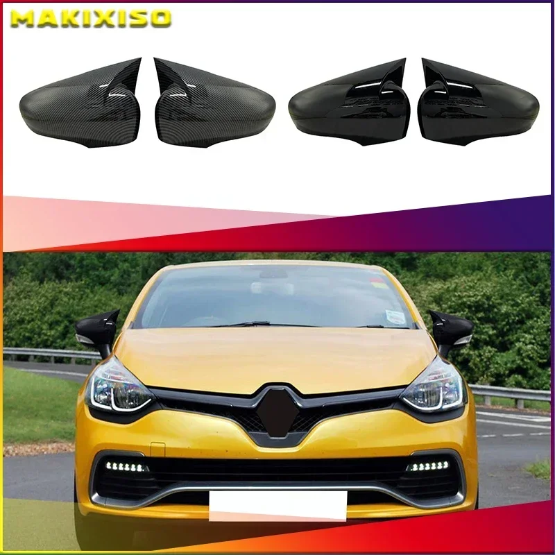 

Bat Side Mirror Cover Car Accessories RS GT Shiny Piano Black Tuning Auto Sport Bat Design for Clio 4 IV 2012-2020 Renault