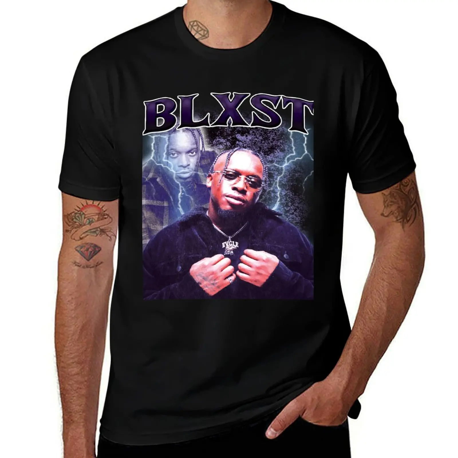 

Футболка blxst, корейские модные футболки с аниме на заказ, рубашки для тренировок для мужчин
