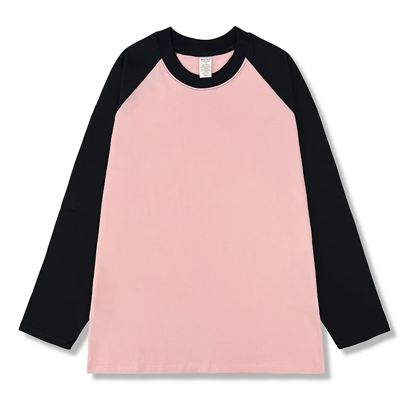 AOSSVIAO 2026 Damen Frühling Herbst Mode O-Ausschnitt T-Shirt Weibliche Lose Langarm-Shirts 100% Baumwolle Patchwork Casual Oberteile – Detail 6