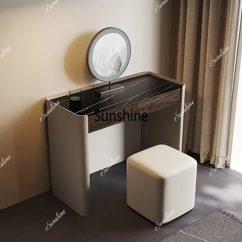 Small apartment, light luxury and exquisite bedroom, dresser, locker, integrated computer desk