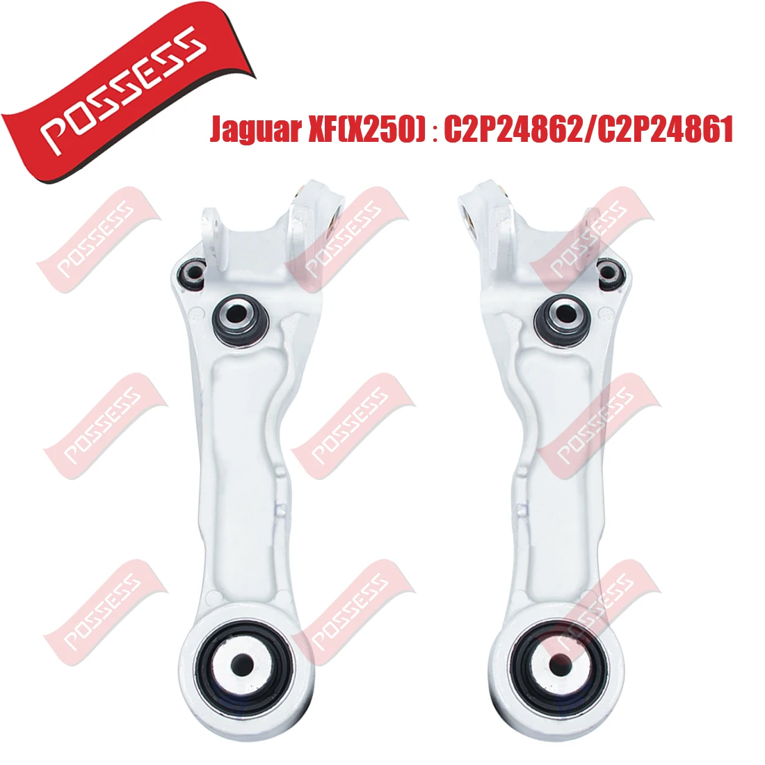 Pair Front Lower Suspension Straight Control Arm For Jaguar XF X250 XJ X350 XK X150 S-TYPE CCX Rear Drive 2WD C2P24861 C2P24862