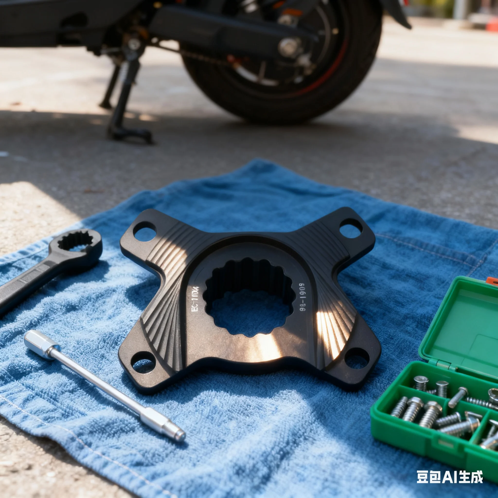 

1 шт. адаптер для велосипедной звездочки, конвертер для GXP для XTR, 4-болт, адаптер для цепи, прямое крепление BCD110, адаптер для велосипедной звездочки