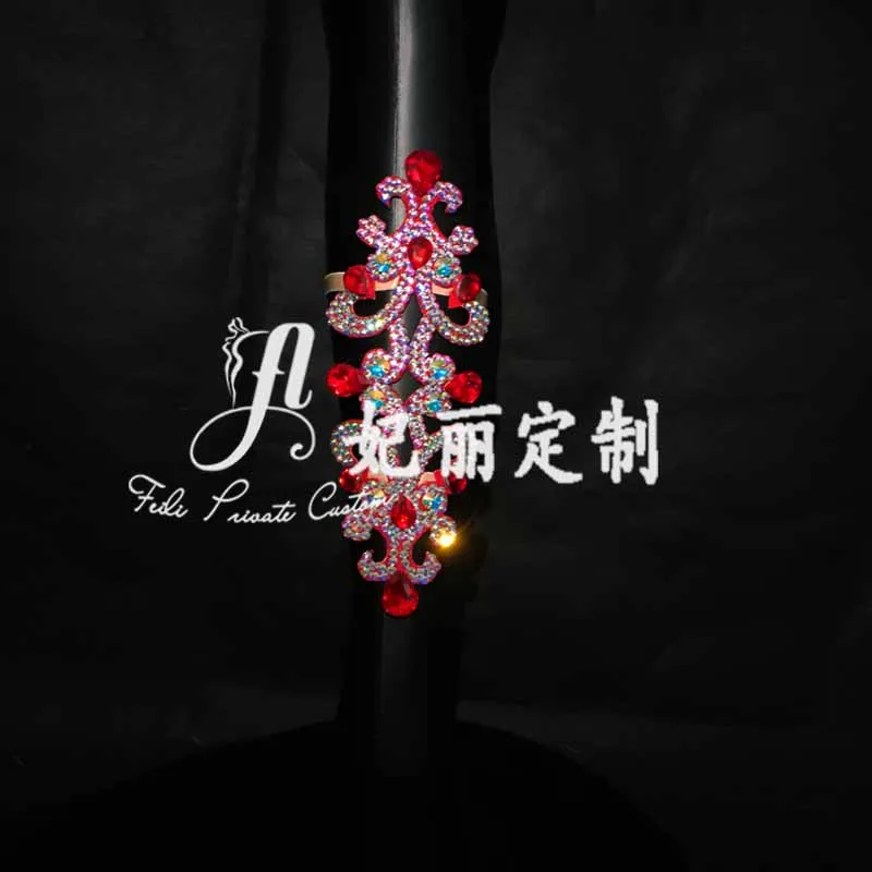 op maat gemaakte Oosterse Buikdansornament Competitie Prestaties Tailleketting Oorbellen Armringen Armband Beenaccessoires