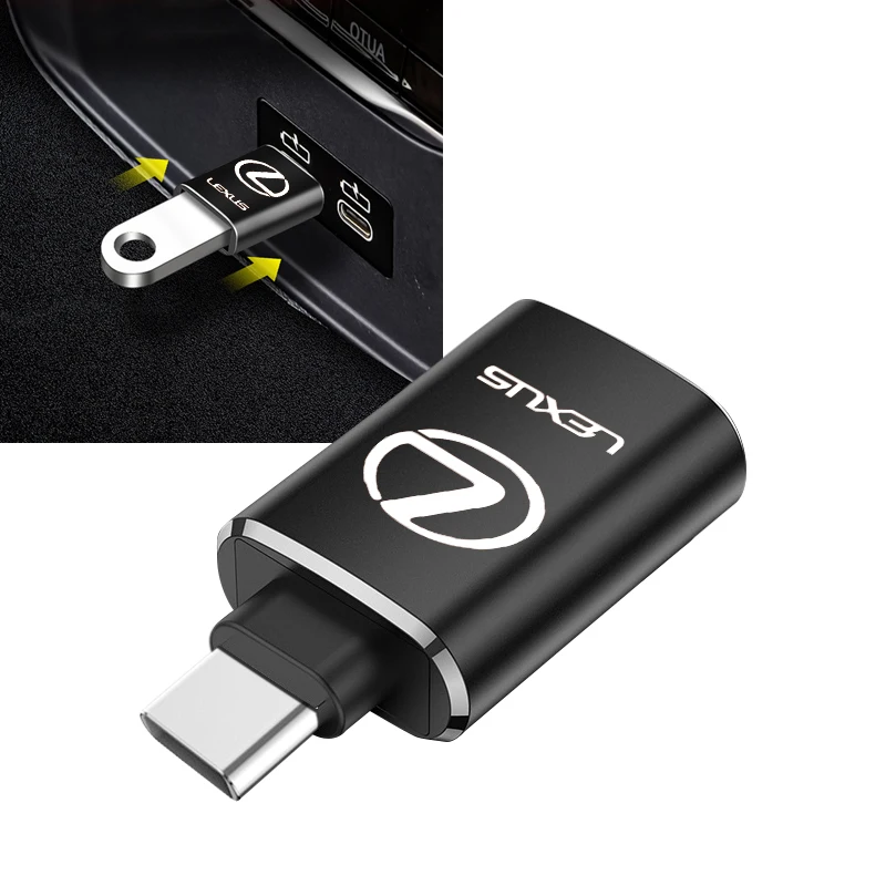 

Car Usb Type C Cable Converter Charging Adapter Car Accessories For Lexus GX460 CT200H ES Fsport GS GX IS LS LX NX RX UX CT ﻿