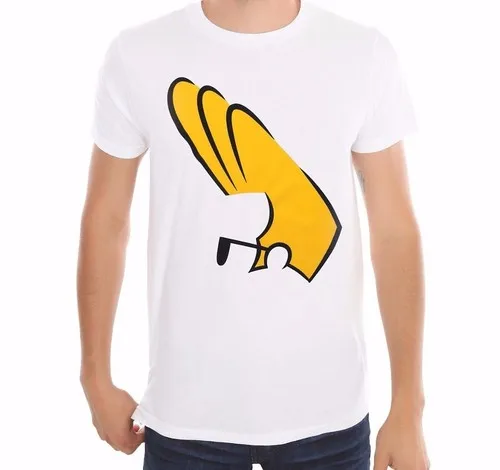Camiseta gráfica Johnny Bravo, diseño de cara blanca, estilo retro de los 90 con gafas de sol de dibujos animados, camisa de algodón puro para todas las estaciones, estilo streetwear.